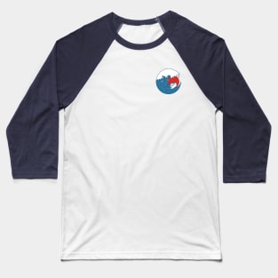 Paper boat in The Great Wave Baseball T-Shirt